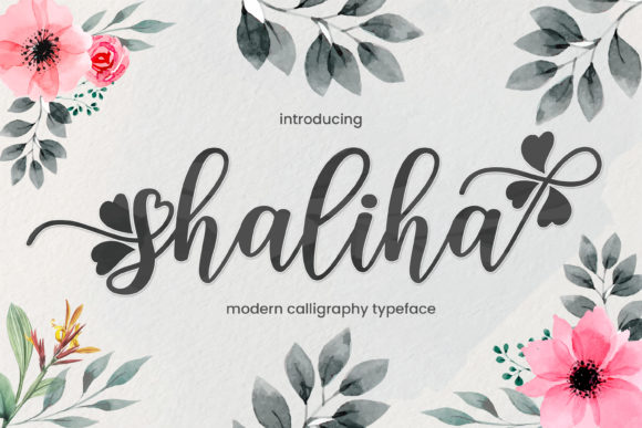 Shaliha Script Font Poster 1