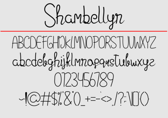 Shambellyn Font Poster 9