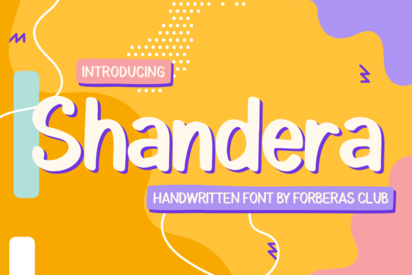 Shandera Font Shandera Font Poster 1