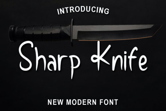 Sharp Knife Font Poster 1