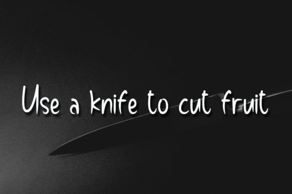 Sharp Knife Font Poster 3