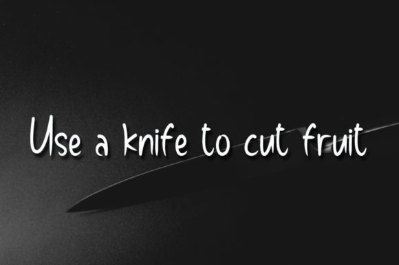 Sharp Knife Font Poster 3