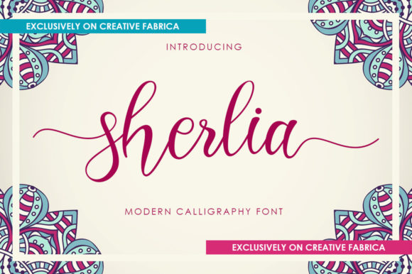 Sherlia Script Font Poster 1