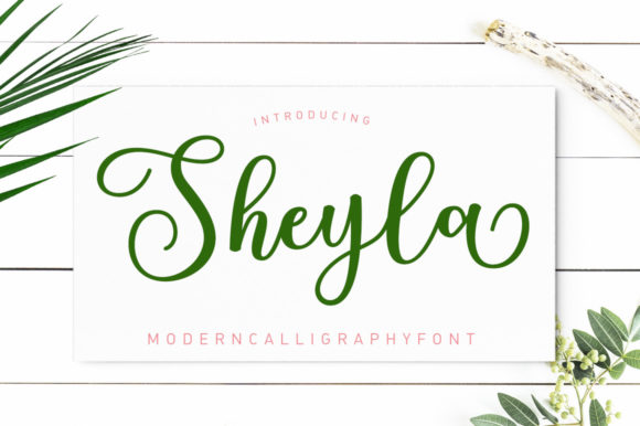 Sheyla Script Font Poster 1