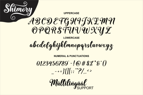 Shimory Font Poster 10