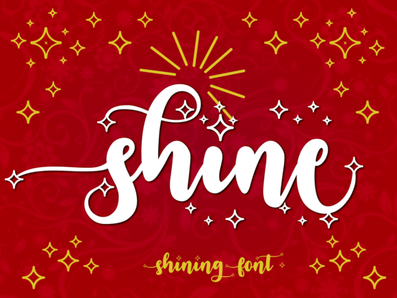 Shine Font Poster 1