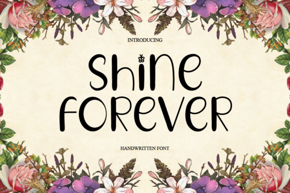 Shine Forever Font Shine Forever Font Poster 1