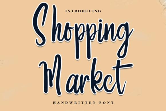 Shopping Market Font Poster 1