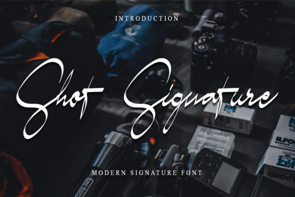 Shot Signature Font Poster 1