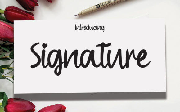 Signature Font Poster 1