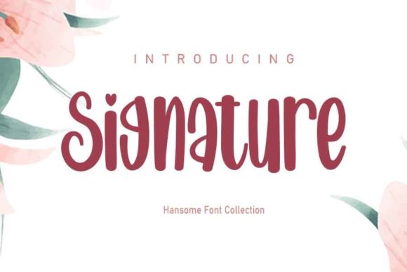 Signature Font Poster 1