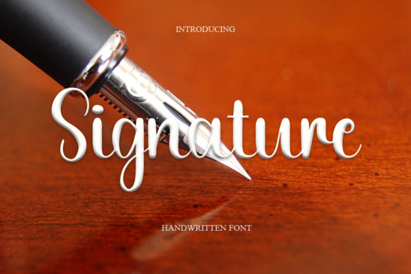 Signature Font Poster 1