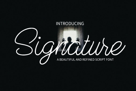 Signature Font Poster 1