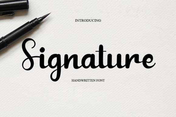 Signature Font Poster 1