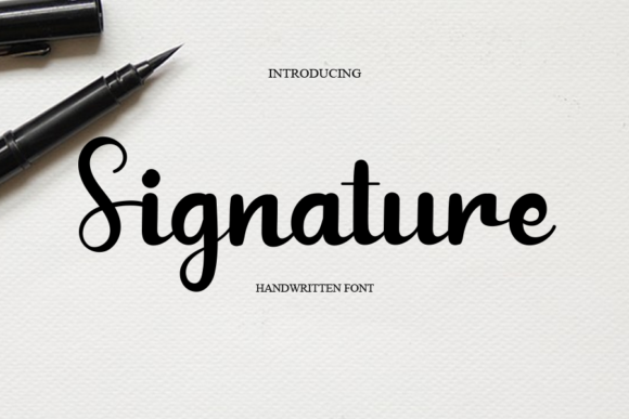 Signature Font Signature Font Poster 1