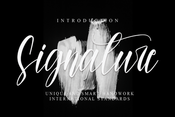 Signature Font Poster 1