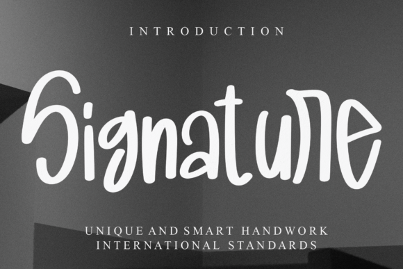 Signature Font