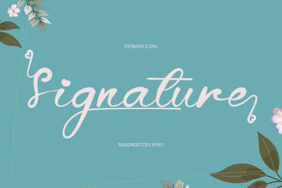 Signature Font Poster 1