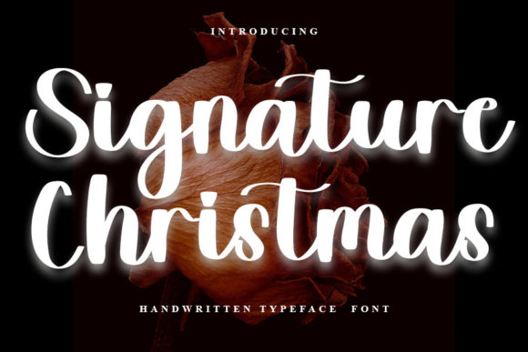 Signature Christmas Font Poster 1