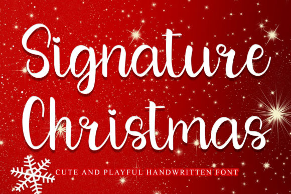 Signature Christmas Font Poster 1