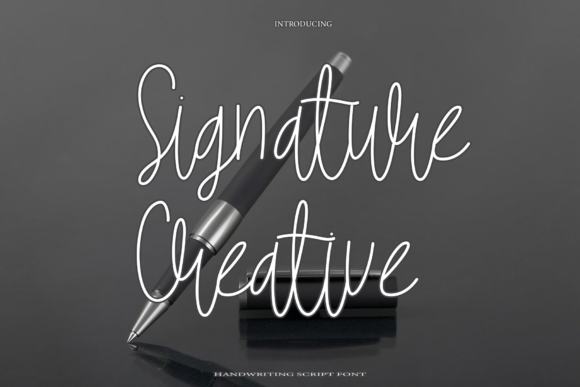 Signature Creative Font Poster 1