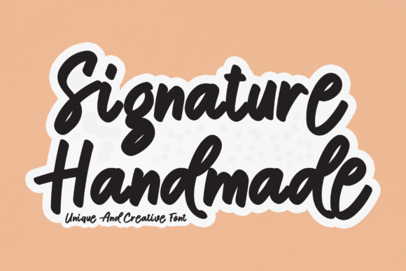 Signature Handmade Font