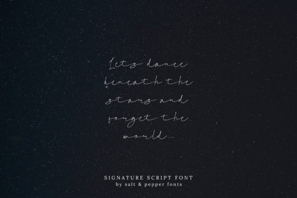 Signature Script Font Poster 5