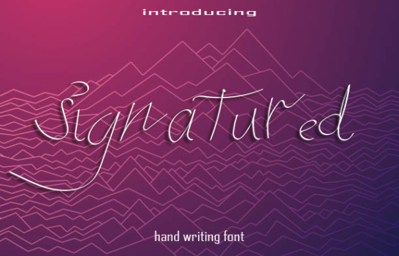 Signatured Font Poster 1