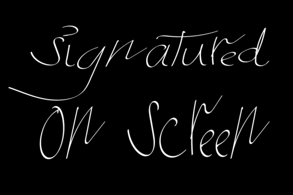 Signatured Font Poster 2