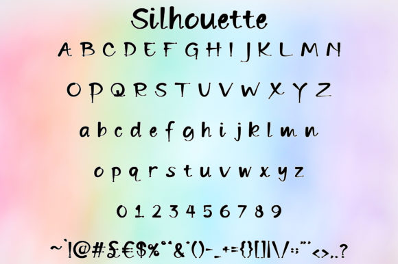 Silhouette Font Poster 4