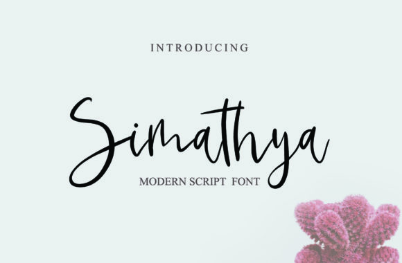 Simathya Font Poster 1