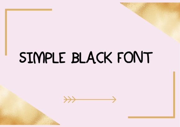 Simple Black Font