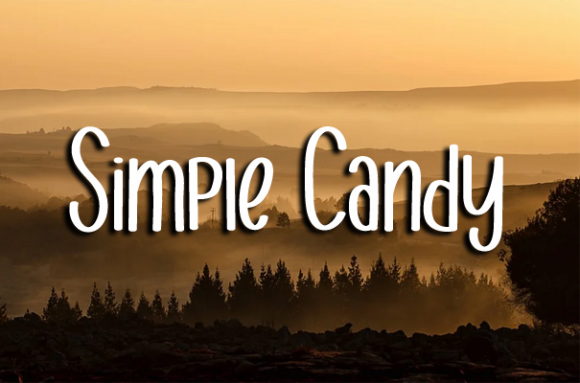 Simple Candy Font Poster 1