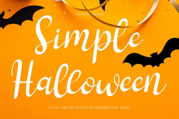 Simple Halloween Font Simple Halloween Font Poster 1