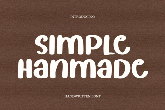Simple Hanmade Font Poster 1