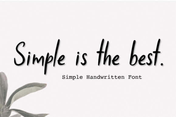 Simple is the Best Font Poster 1