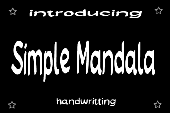 Simple Mandala Font