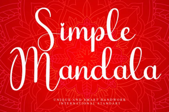 Simple Mandala Font Simple Mandala Font Poster 1