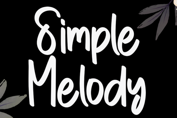 Simple Melody Font Poster 1