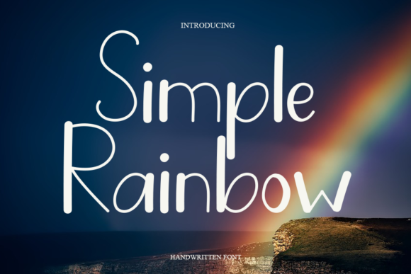 Simple Rainbow Font Poster 1