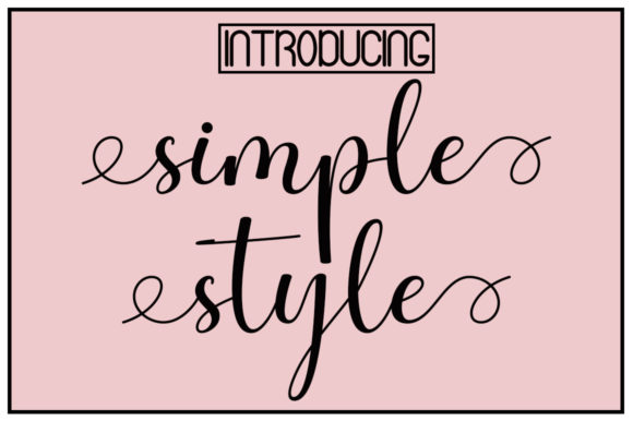 Simple Style Font Poster 1