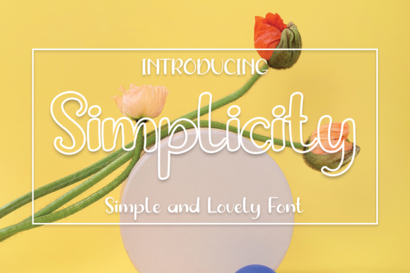 Simplicity Font Poster 1