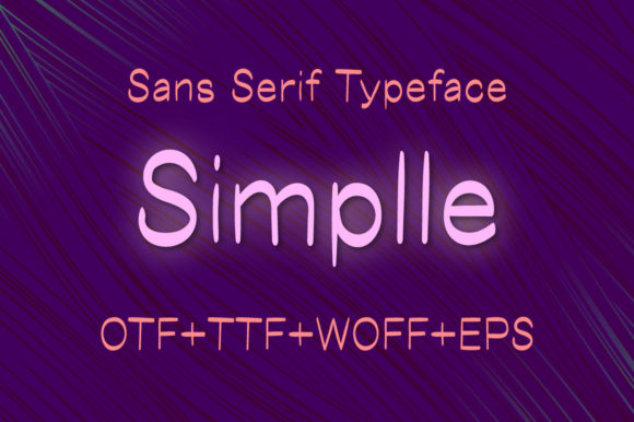 Simplle Font Poster 1