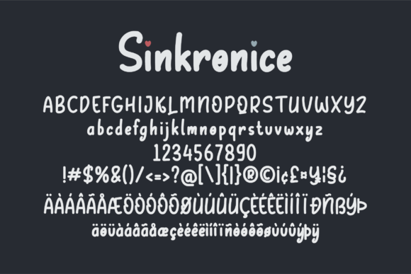 Sinkronice Font Poster 2