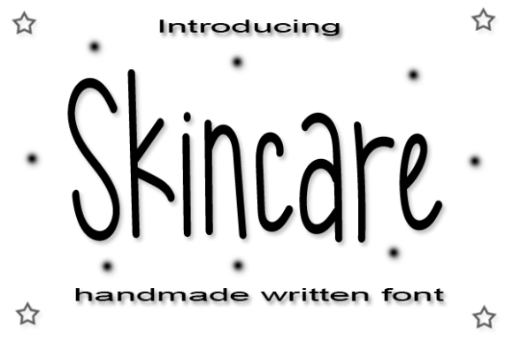 Skincare Font Skincare Font Poster 1