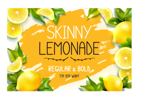 Skinny Lemonade Font Poster 1