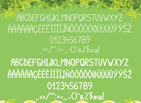 Skinny Lemonade Font Poster 2