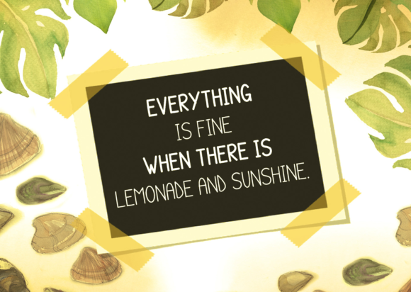 Skinny Lemonade Font Poster 3