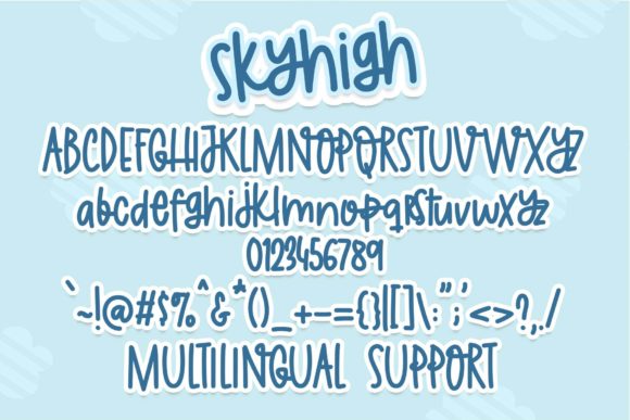 Skyhigh Font Poster 5