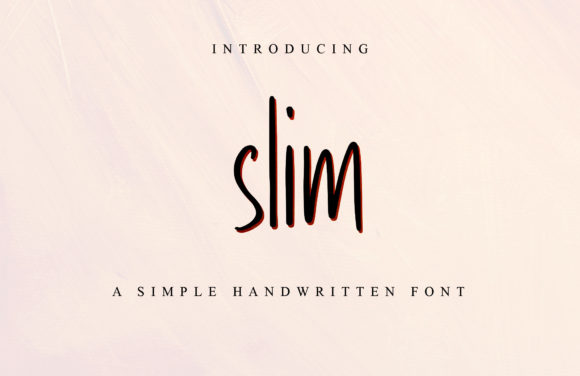 Slim Font Poster 1